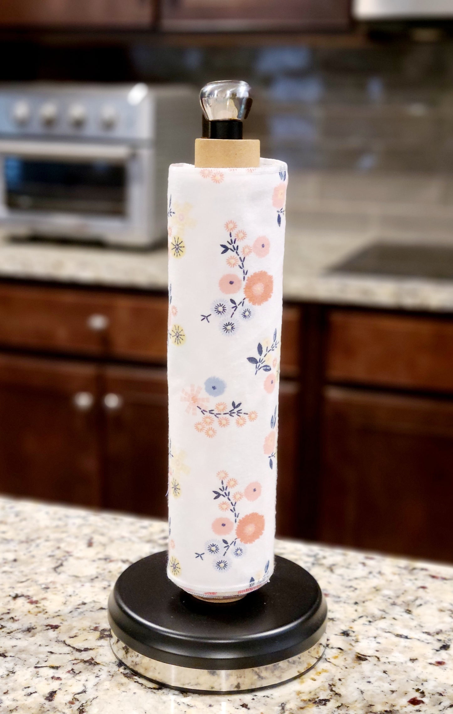 Paperless Towel (1 Ply): Floral on White
