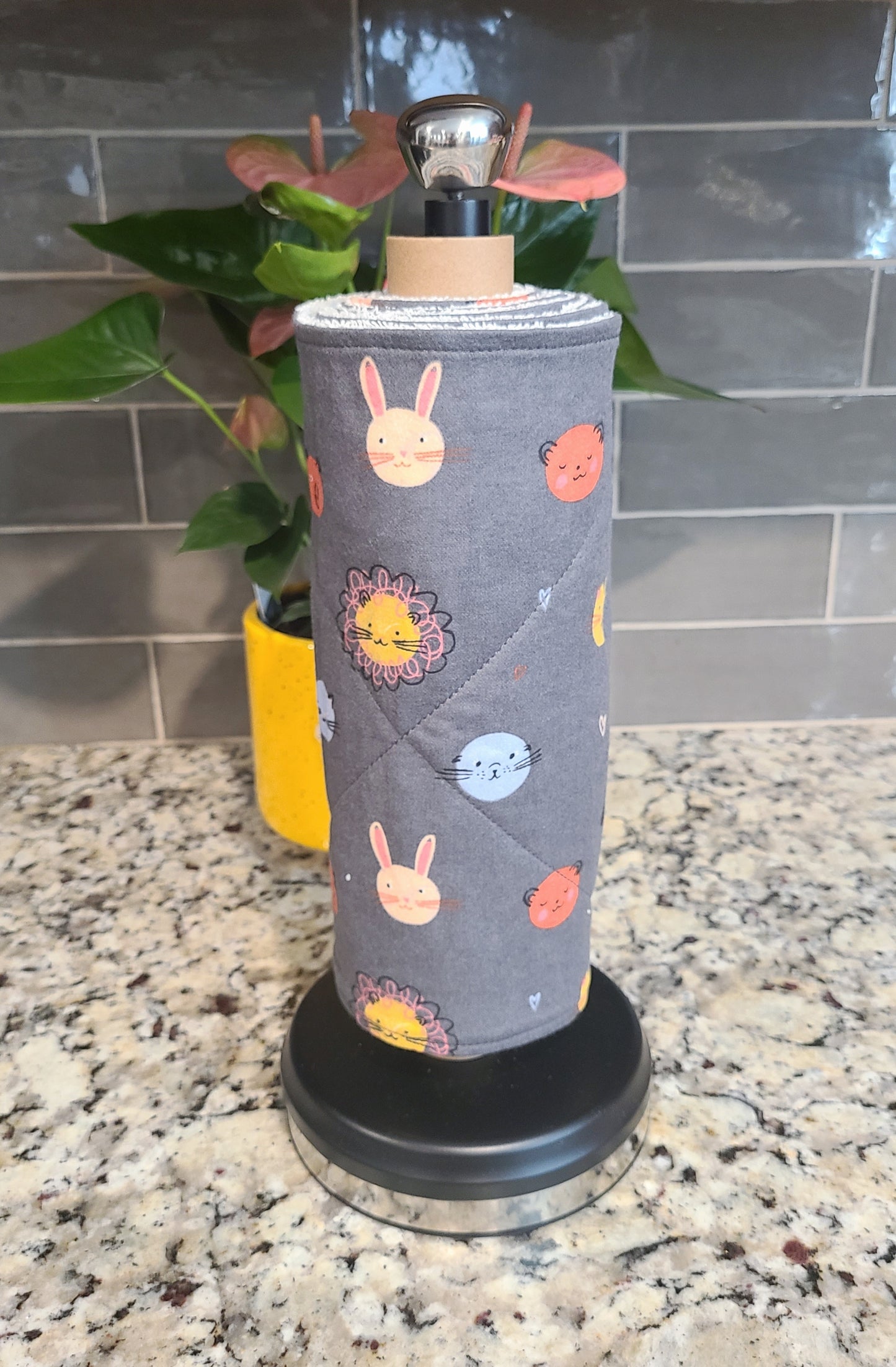 Paperless Towel: Animals on Grey