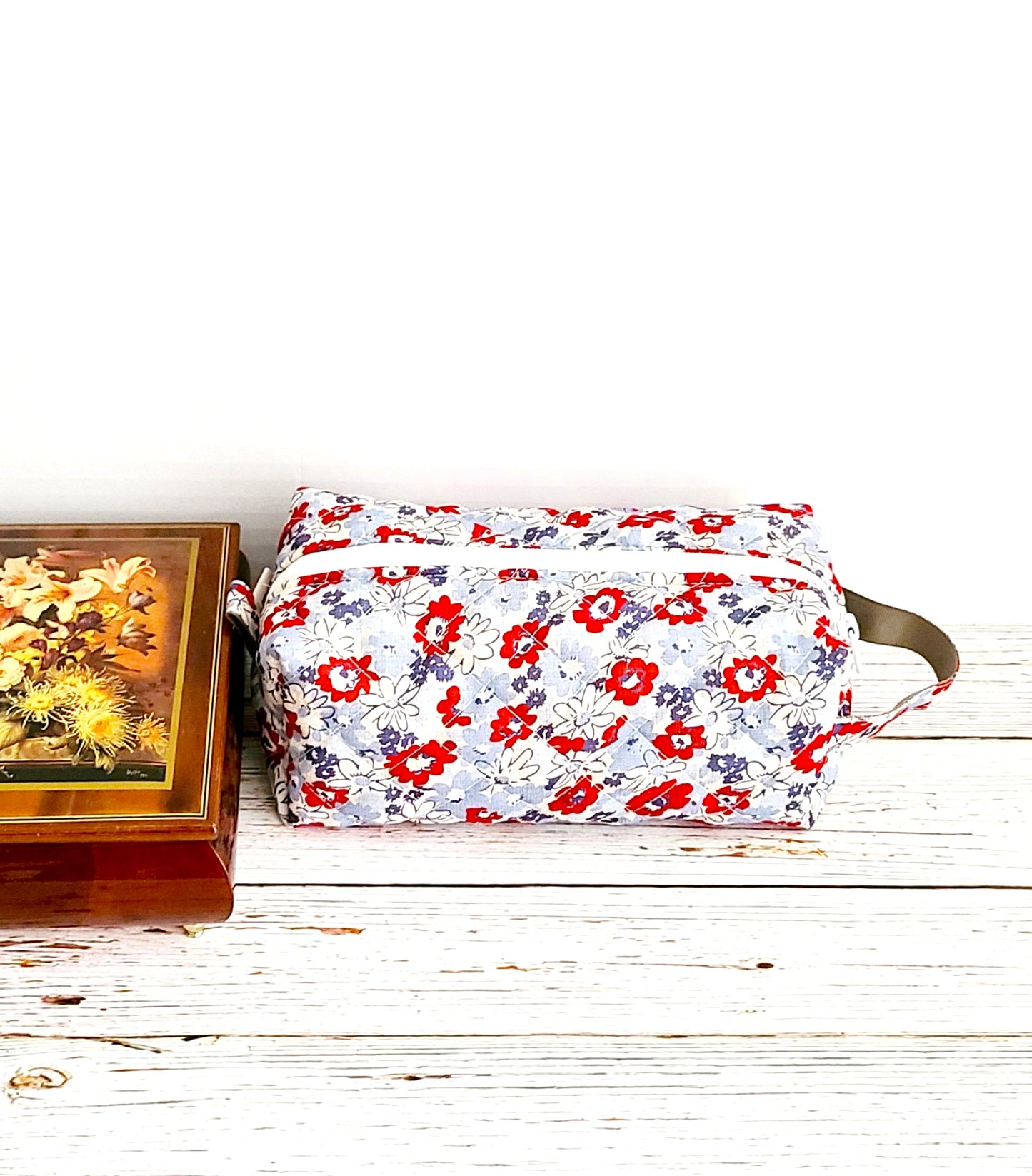 Carry-All Pouch: Americana Blue Floral
