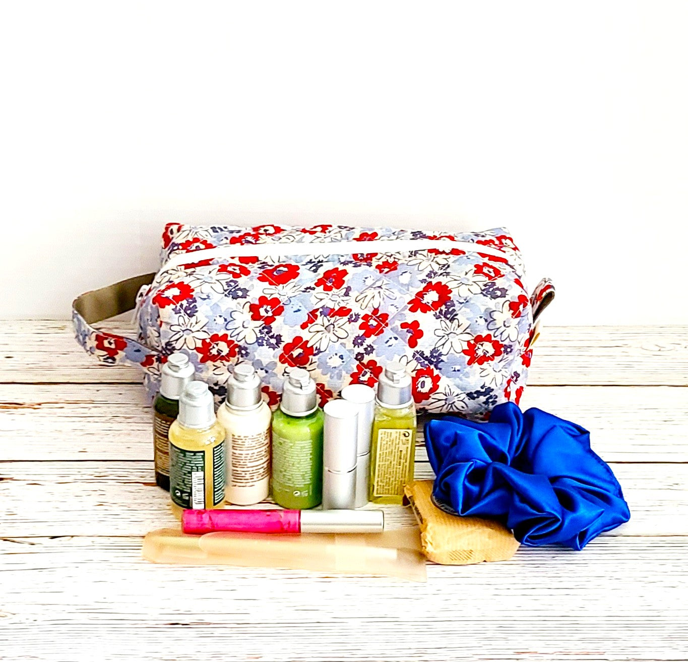Carry-All Pouch: Americana Blue Floral