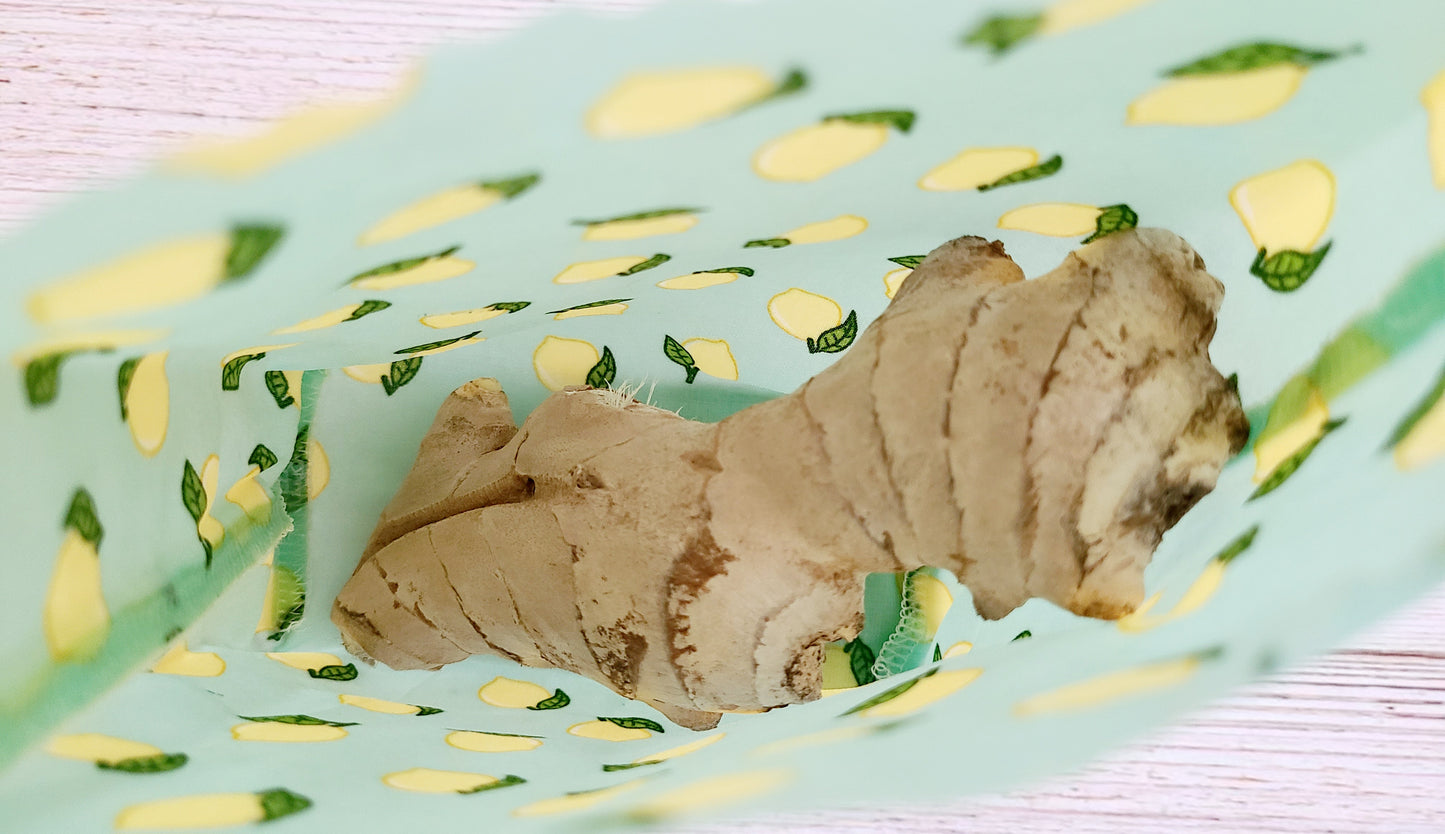 Beeswax Food Bag: Lemons
