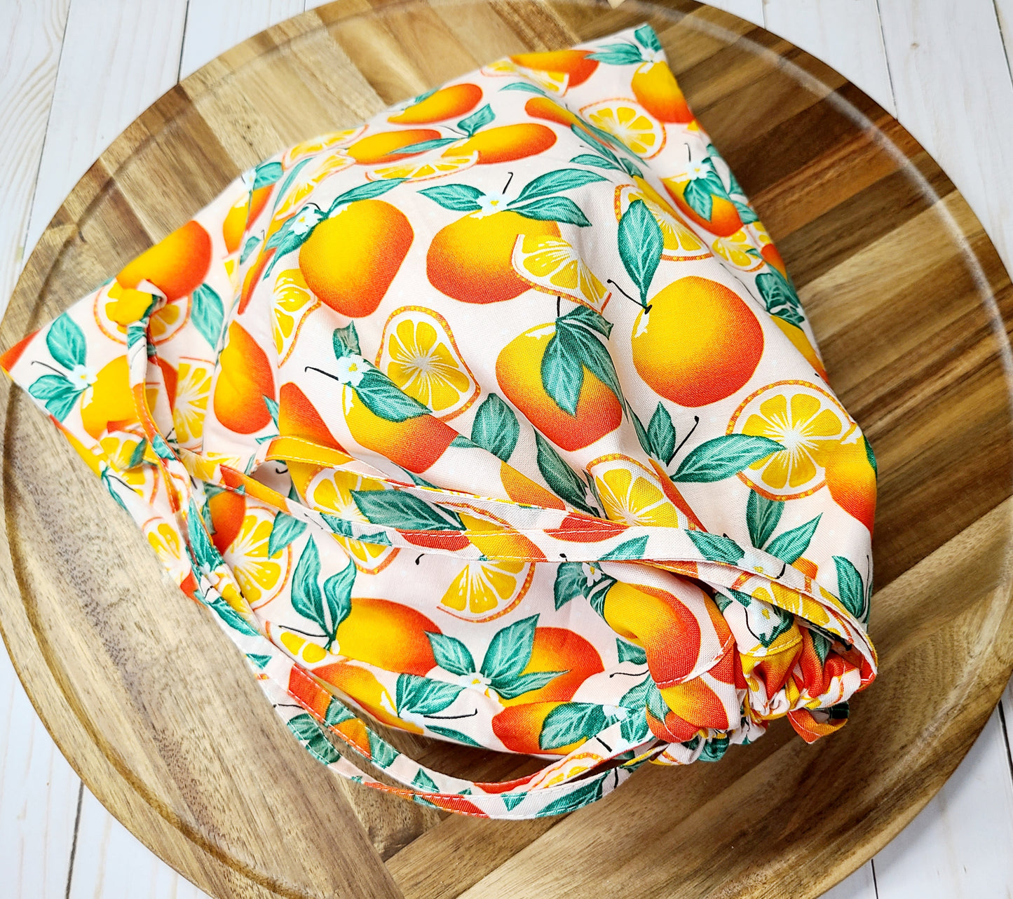 Bread Bag: Orange Print