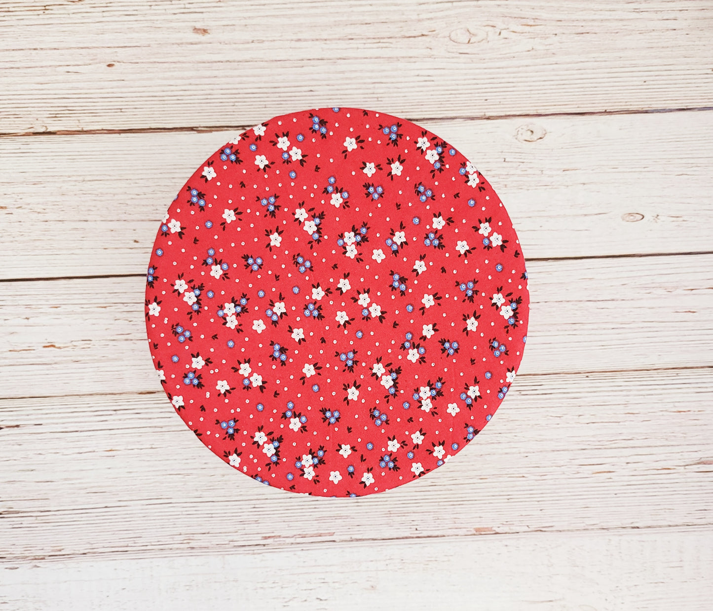 Bowl Cover:  Patriotic Ditzy Flowers