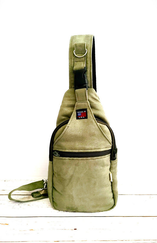 Sling Bag:  Olive Green