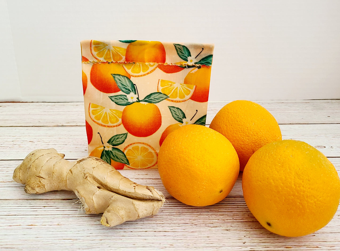 Beeswax Food Bag: Oranges