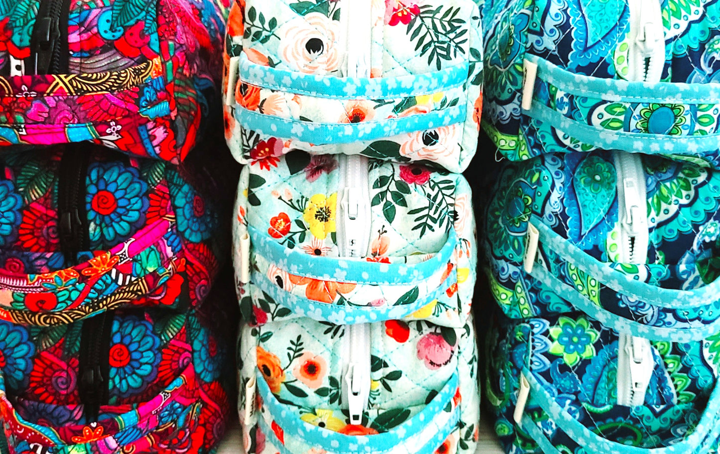 Carry-All Pouch: Geometric Floral