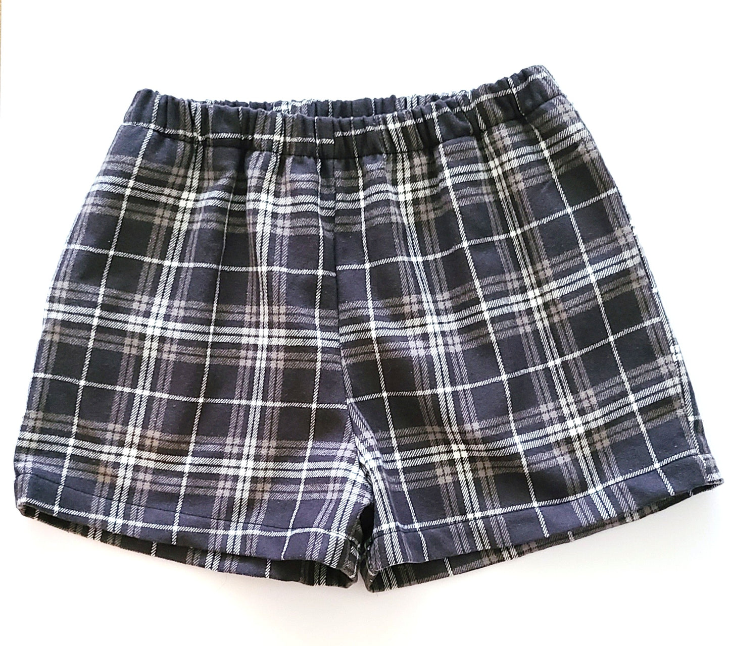 Comfort Shorts: Checkered Dark Charcoal