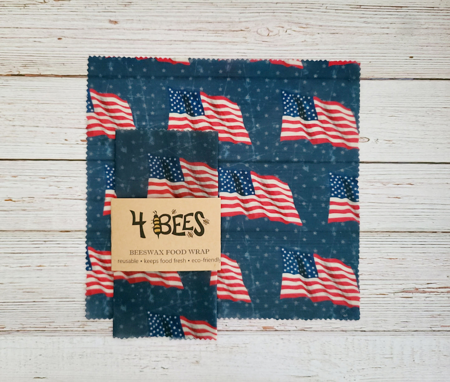 Beeswax Food Wrap:  Patriotic Prints