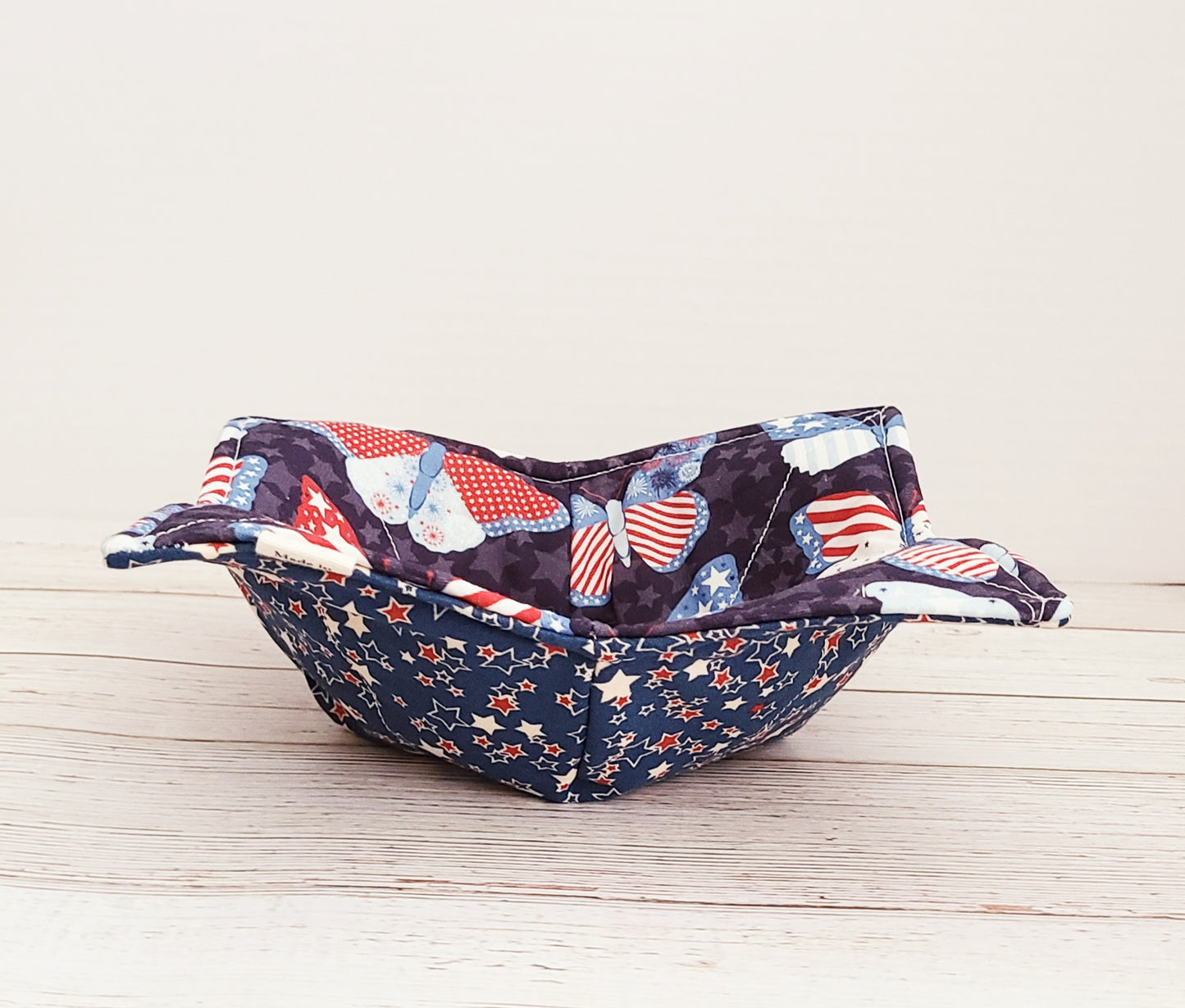 Bowl Cozy:  Patriotic Butterfly