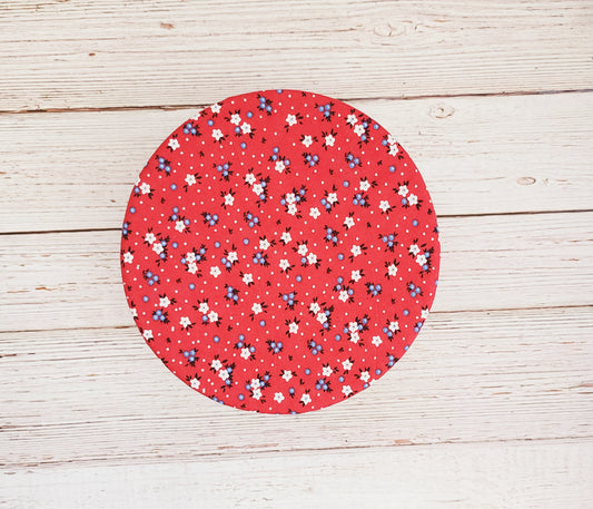 Bowl Cover:  Patriotic Ditzy Flowers