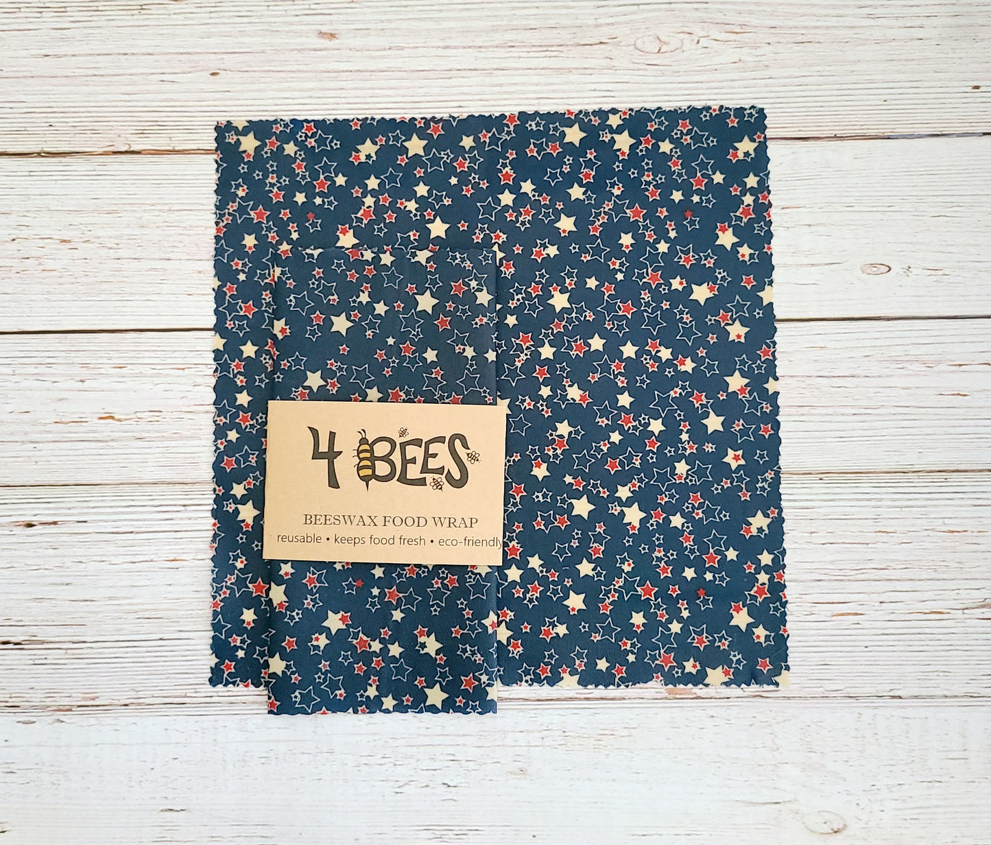 Beeswax Food Wrap:  Patriotic Prints