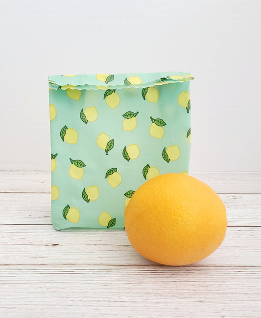 Beeswax Food Bag:  Lemons